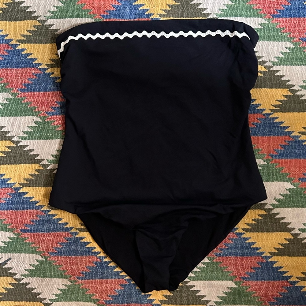 Marysia Black Strapless One Piece Swimsuit